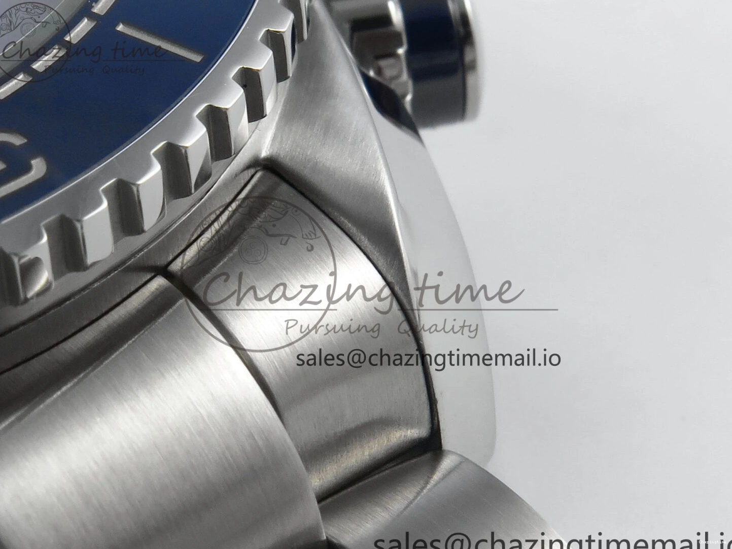 0319 Planet Ocean Master Chronometer 600M 45.5mm SS SCF 1:1 Best Edition Blue Bezel Blue Dial on SS Bracelet A9900 Super Clone Lightweight 7676